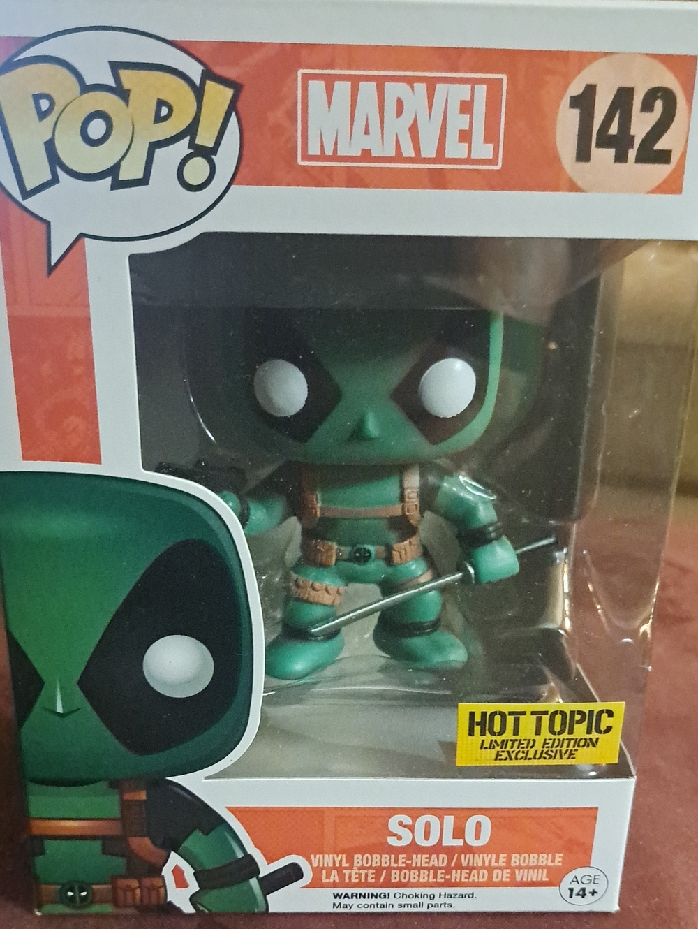 Funko Pop Marvel 142 Solo Bobblehead NWT